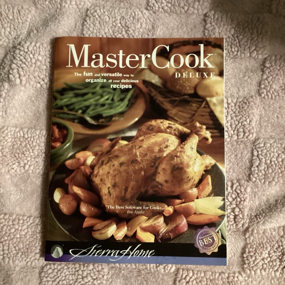 1996 Master Cook Deluxe User Manual For Use Of Software To Organize Recipes